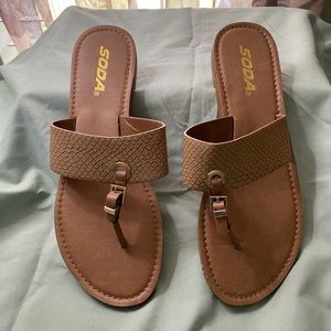 Soda Sandals size 9.
